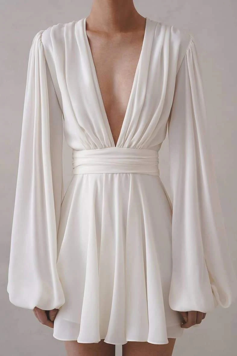 Maricarmen® | Mini Dress With Deep V-Neck - Image 6