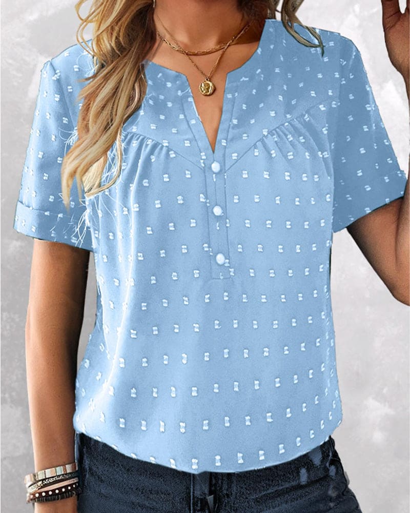 Maricel® | Blouse With V-Neck And Buttons - Image 6