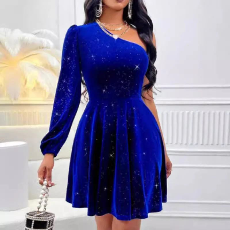 Maricela® | Women'S Evening Dress With Asymmetric Cut And Glamorous Glitter Effect - Image 6