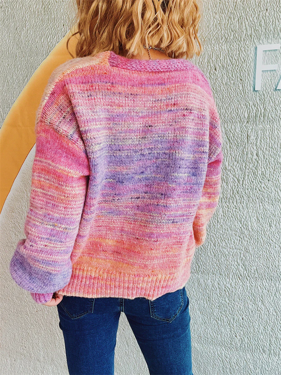 Marieke | Long sleeve cardigan with buttons - Image 3