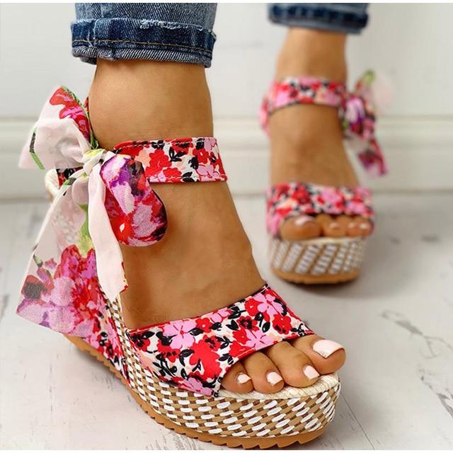 Marika® | Flower Platform Sandals - Image 3