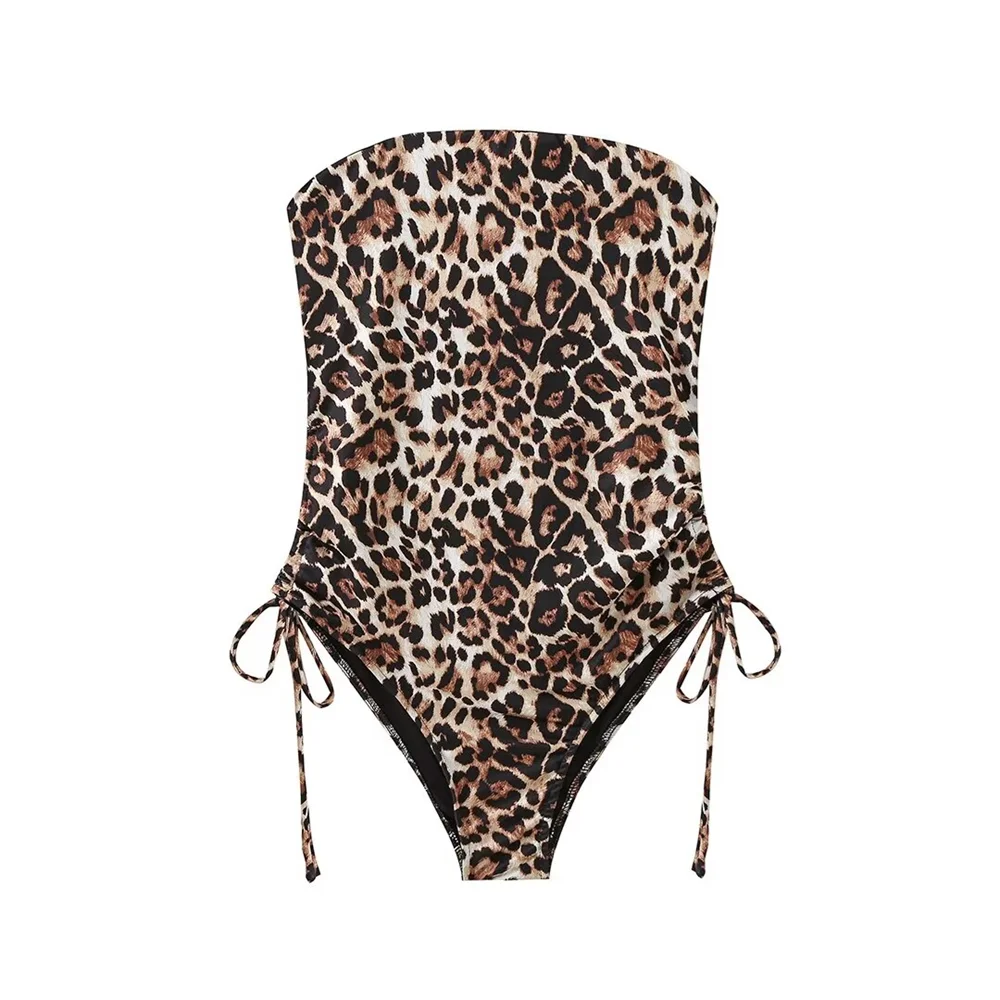 Marina® | Casual Strapless Leopard Print Summer - Image 2