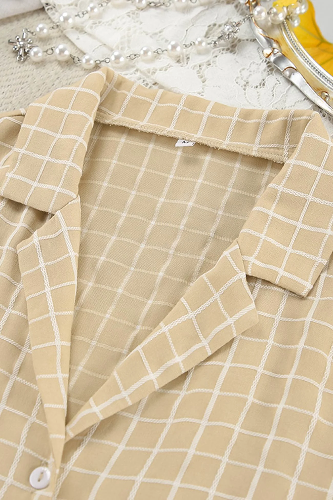 Marina | Checked loungewear with long sleeves - Image 13
