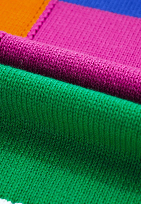 Marina | Color block sweater with a crew neck and long sleeves - Image 10