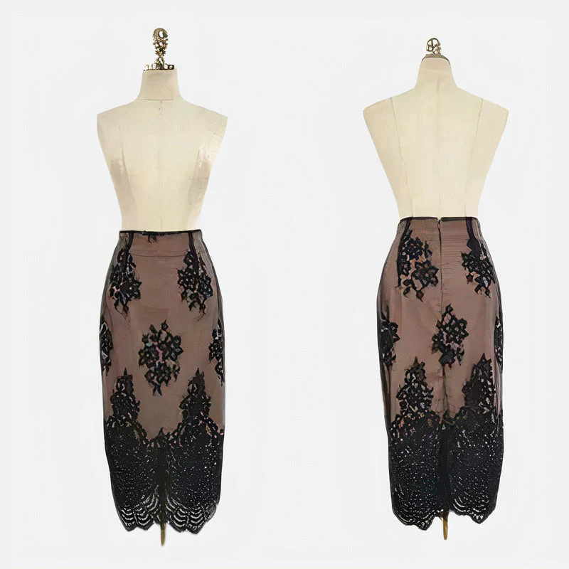 Marina® | Floral Mesh Bodycon Dress - Image 6