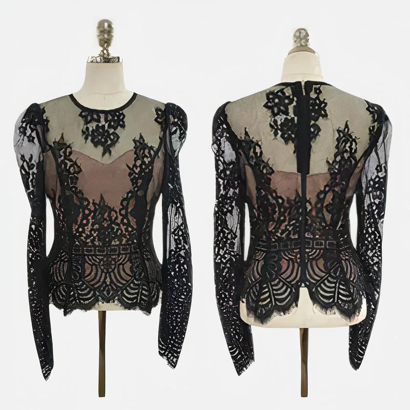 Marina® | Floral Mesh Bodycon Dress - Image 7