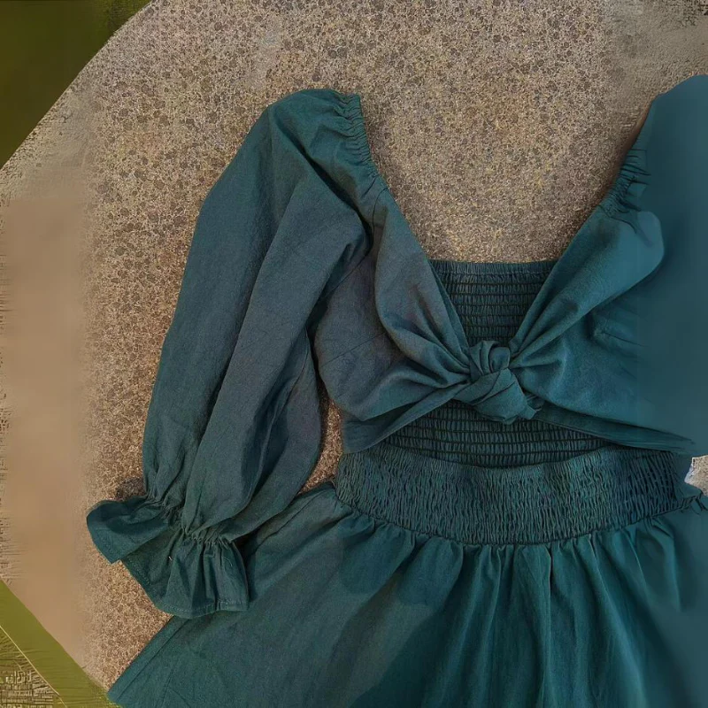 Marina® | French Dress With Ruffled Sleeves - Image 13
