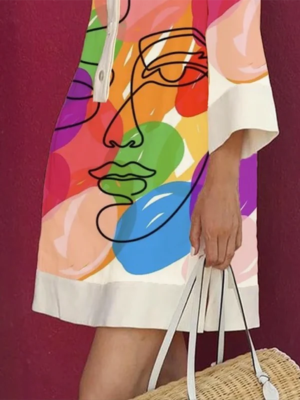Marina® | Printed mini women's dress