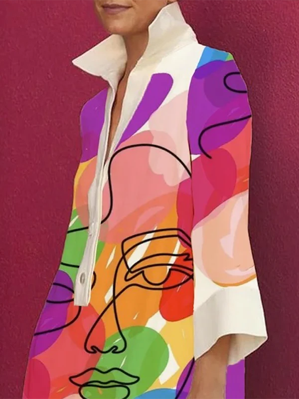 Marina® | Printed mini women's dress - Image 3