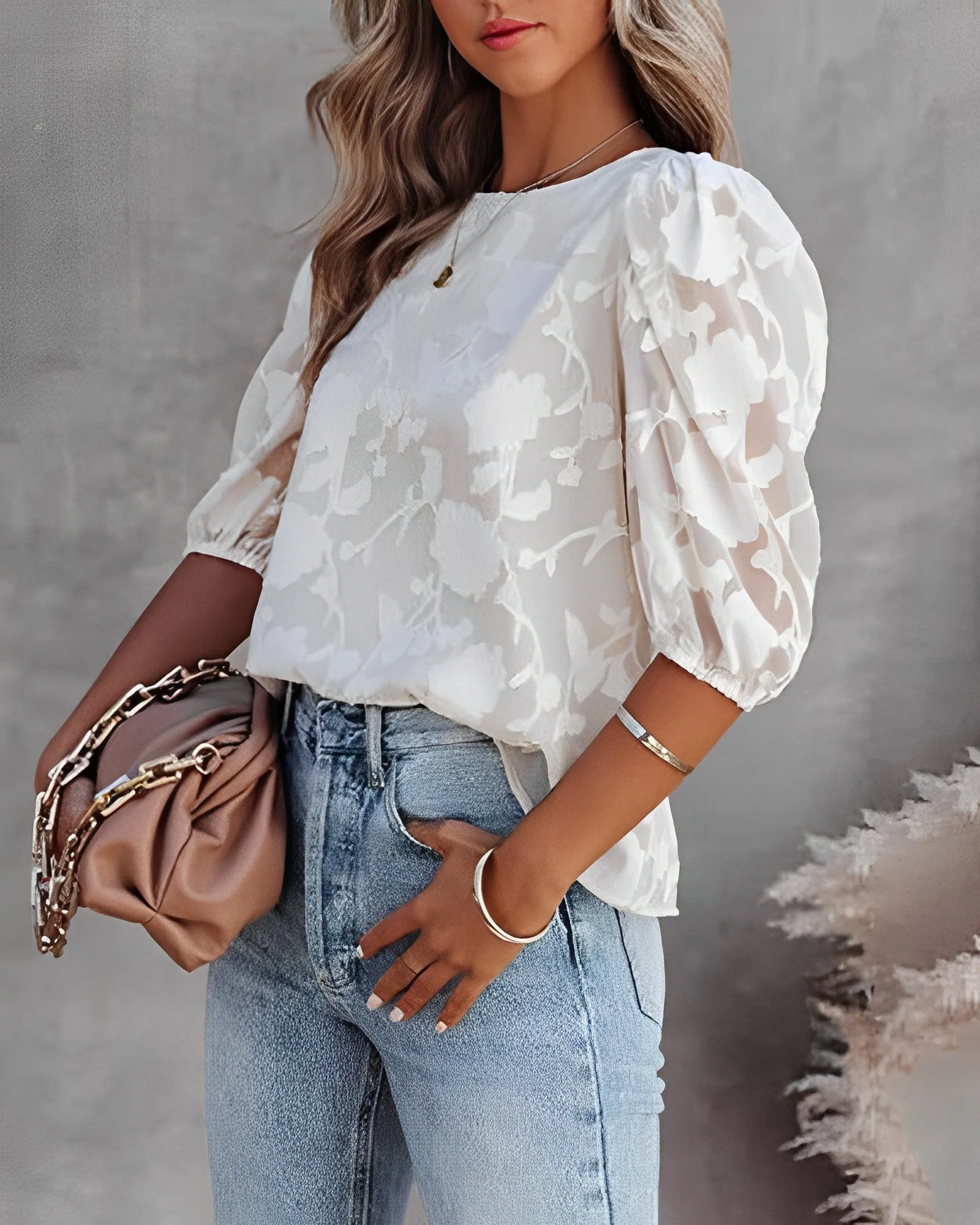 Marina® | Puff Sleeve Blouse - Image 7