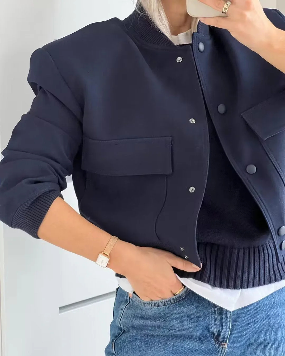 Marina | Short bomber jacket for women