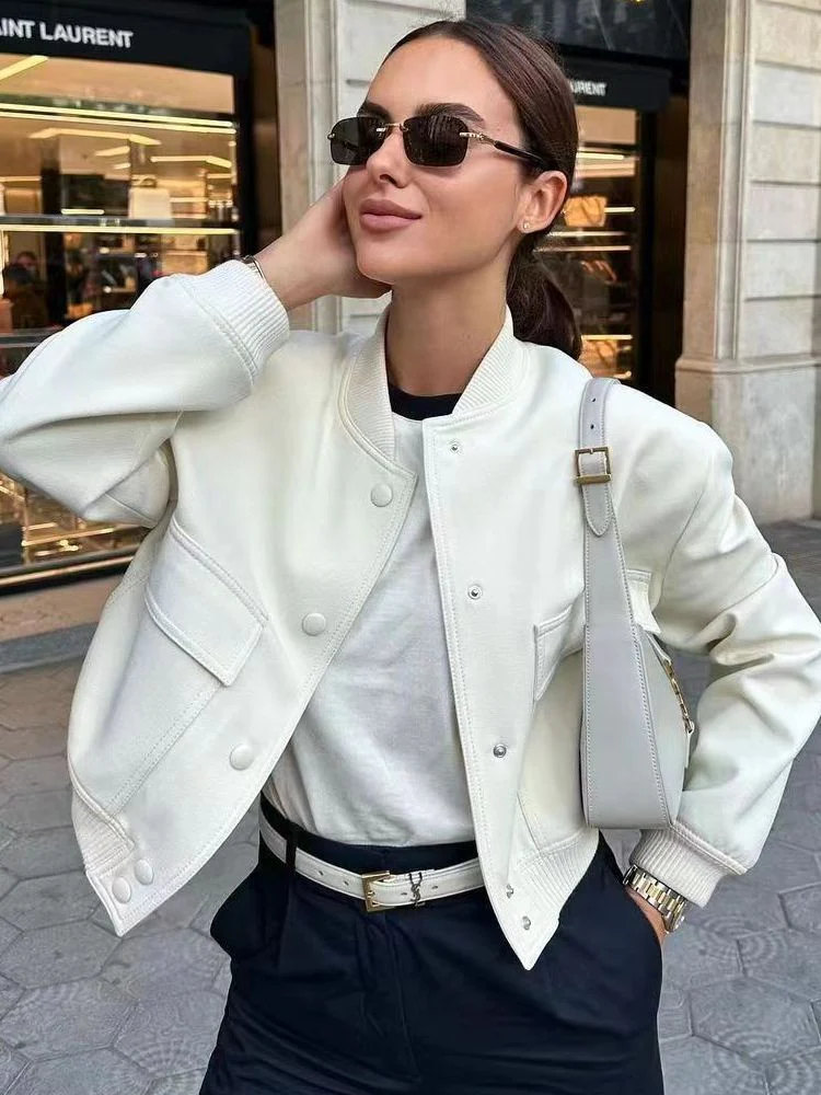 Marina | Short bomber jacket for women - Image 10
