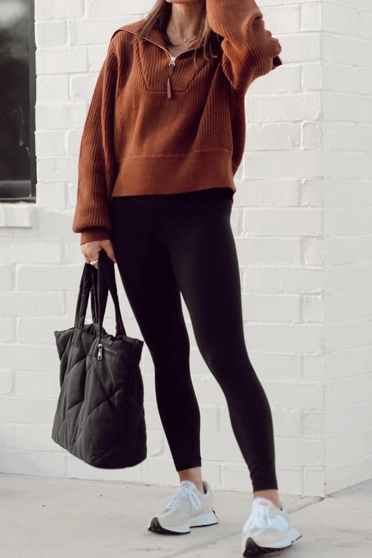 Marina | Solid lapel zip sweater - Image 8