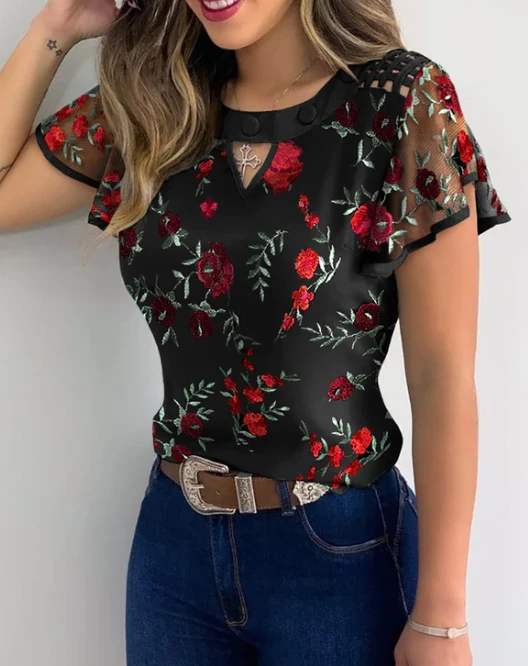 Mariola® | Fashionable Very Nice Elegant Summer Blouse - Image 4