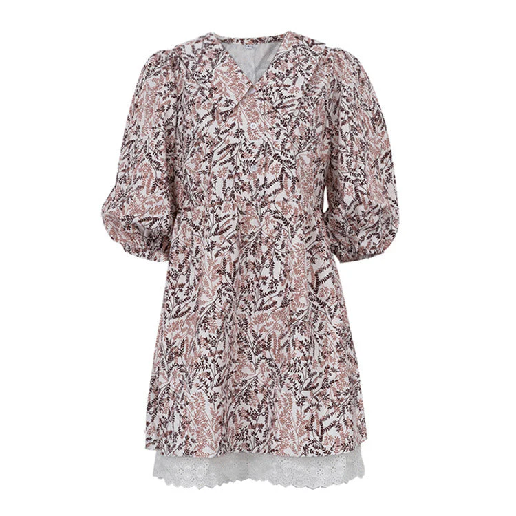 Mariola® | Women'S Blouse Dress With Floral Pattern And Puff Sleeves - Image 5