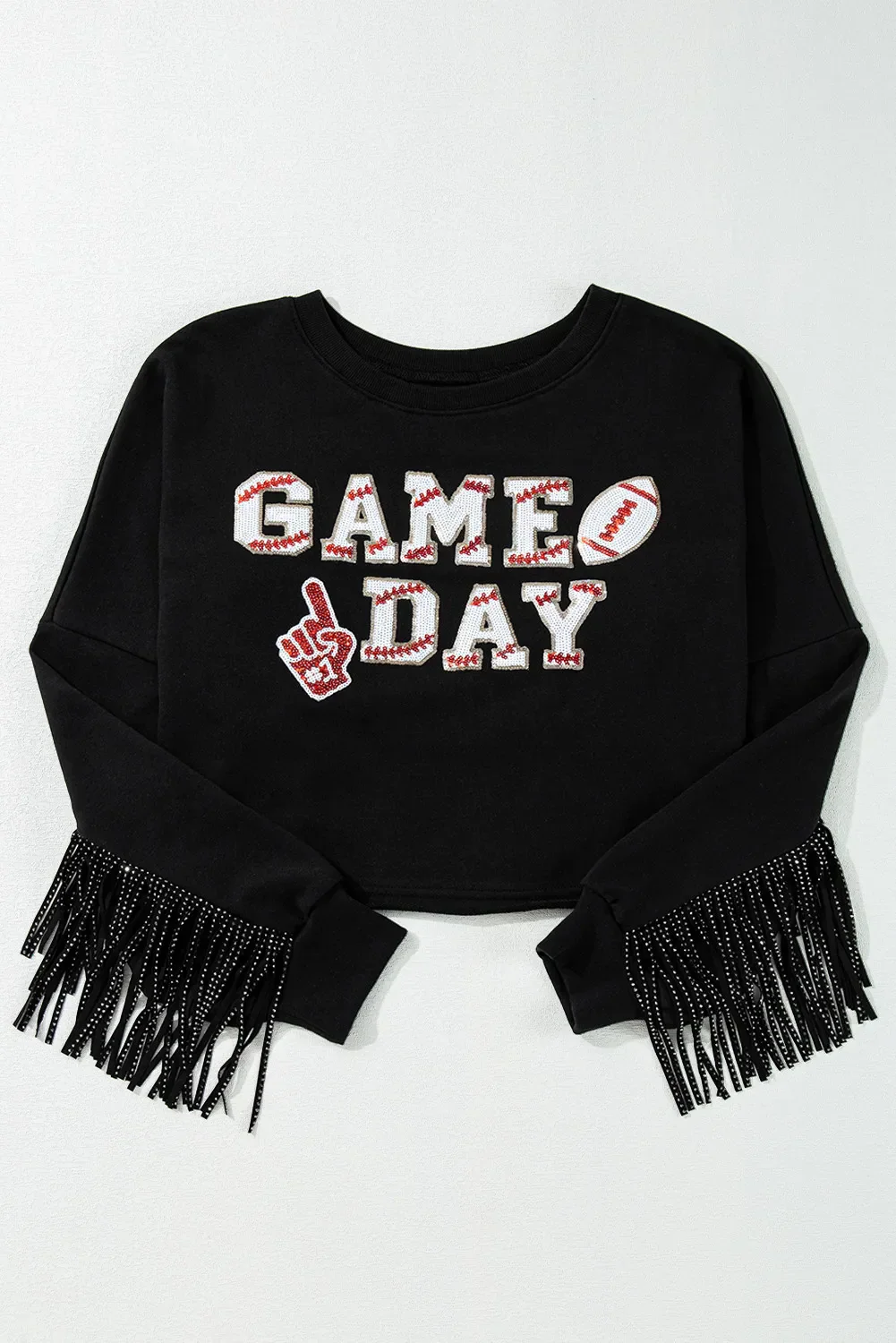 Marion | Long-sleeved sweatshirt with fringes - Image 3