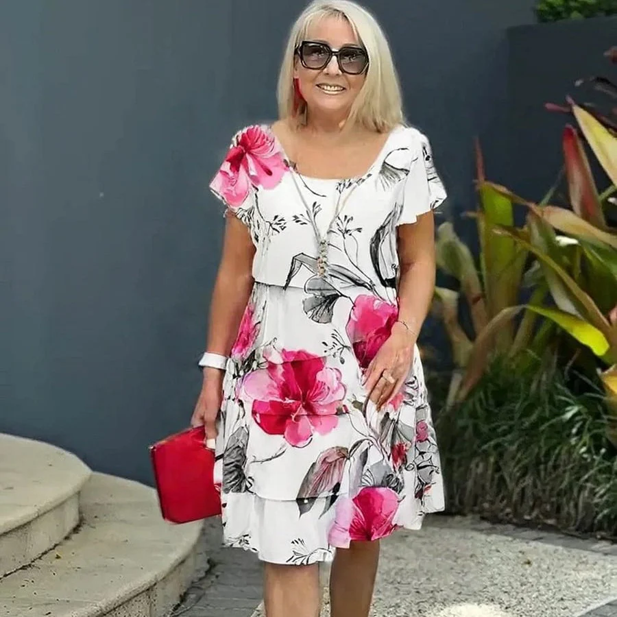 Marisa® | Elegant floral women's summer dress - Image 6