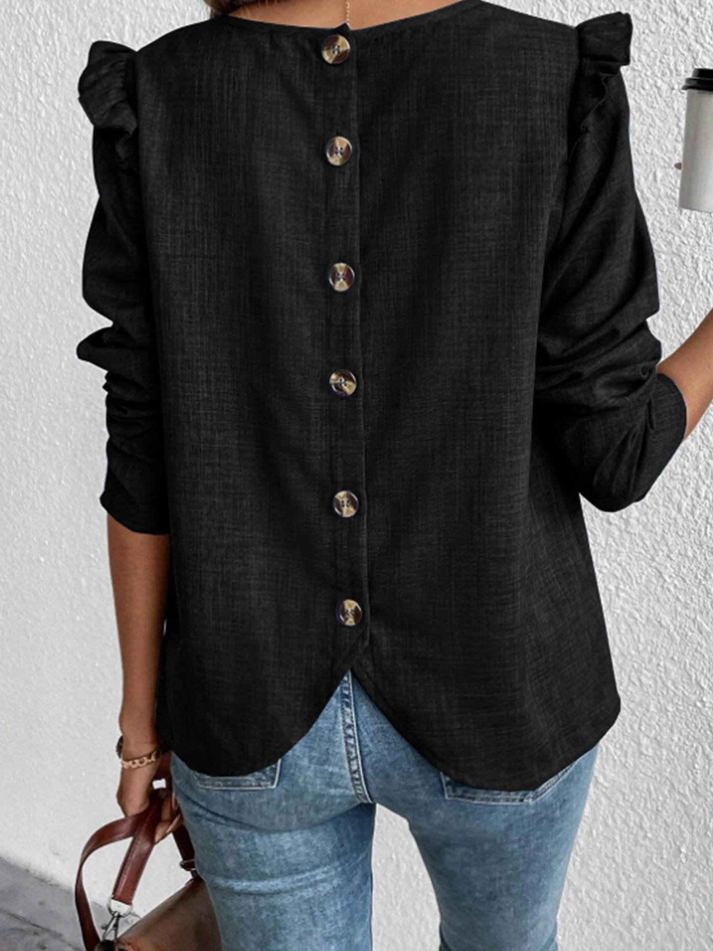 Maritza® | Women'S Blouse Shirt With Decorative Ruffle Details And Button Placket - Image 9