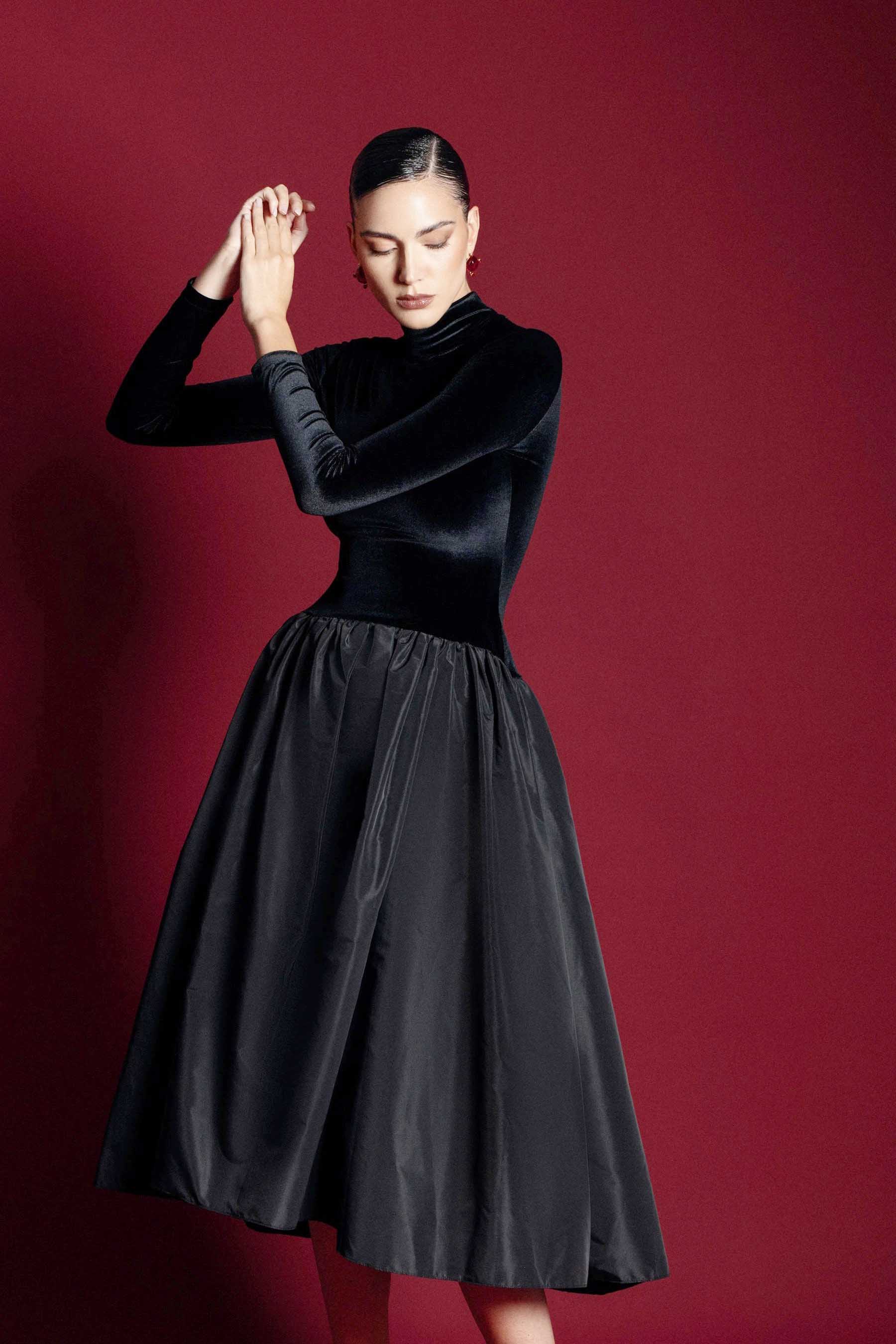 Marta® | Long-Sleeved Midi Dress - Image 5