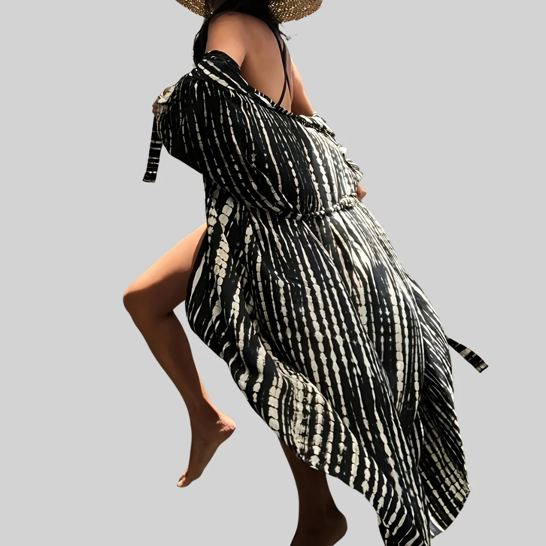 Marta® | Midi Kimono Boho Allover-Print Loose Fit - Image 3
