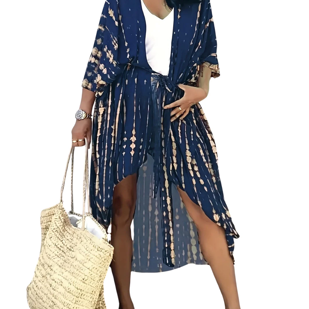 Marta® | Midi Kimono Boho Allover-Print Loose Fit - Image 7
