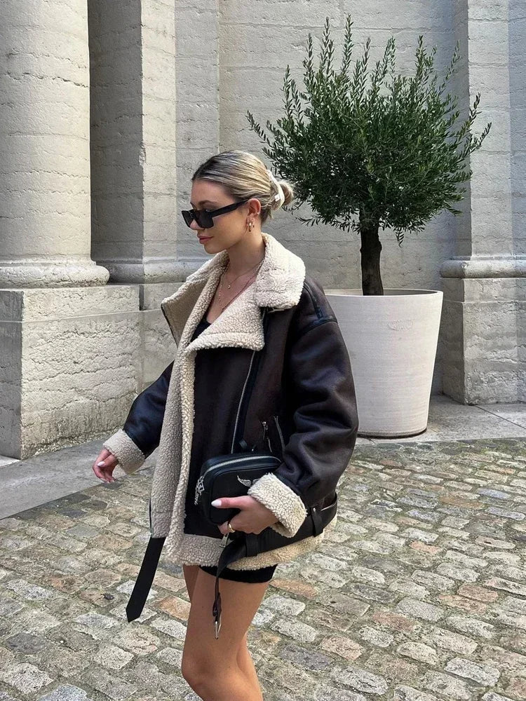 Marta | Fashionable winter coat: long sleeve women's jacket - Image 6