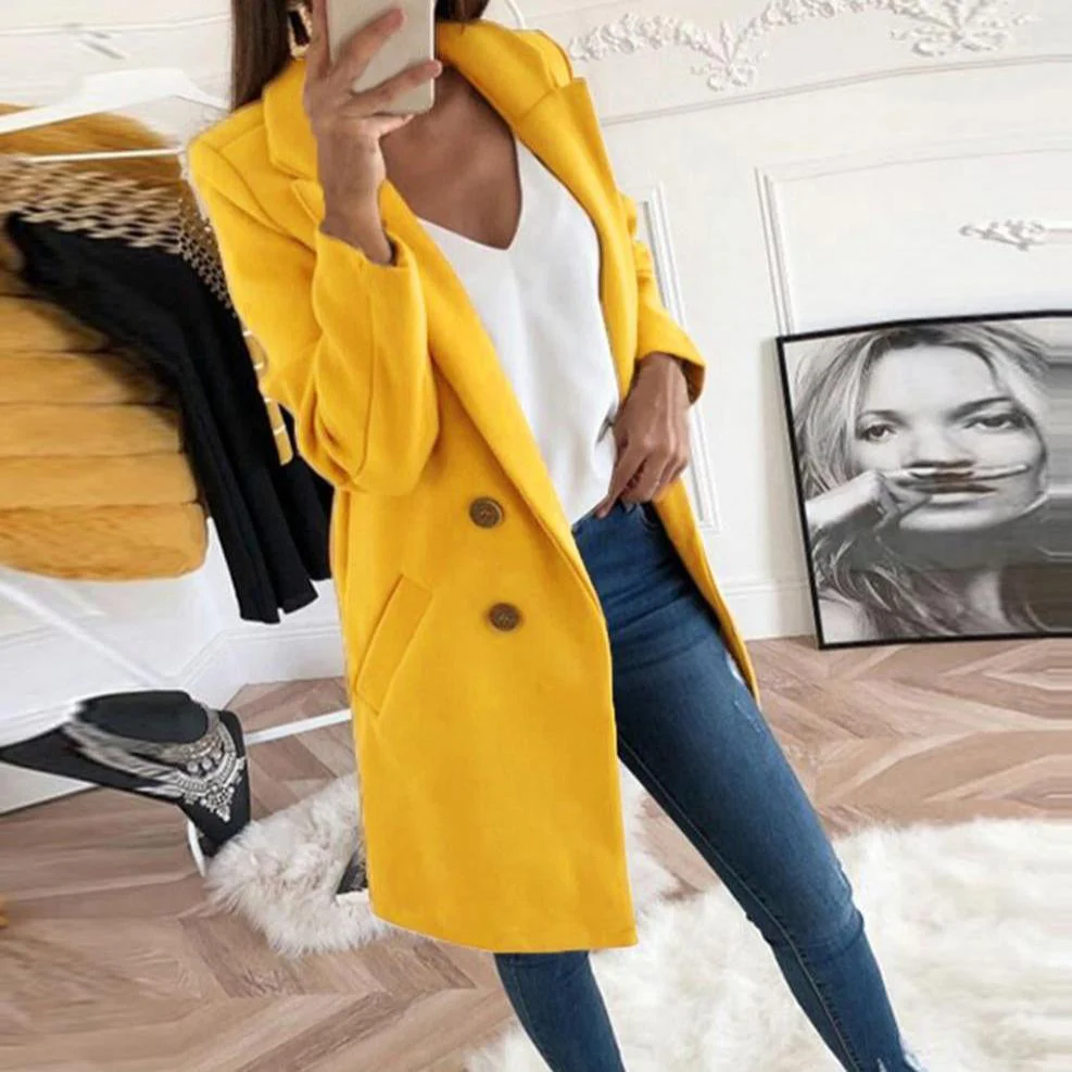 Mathilda | Long women's coat - Image 8