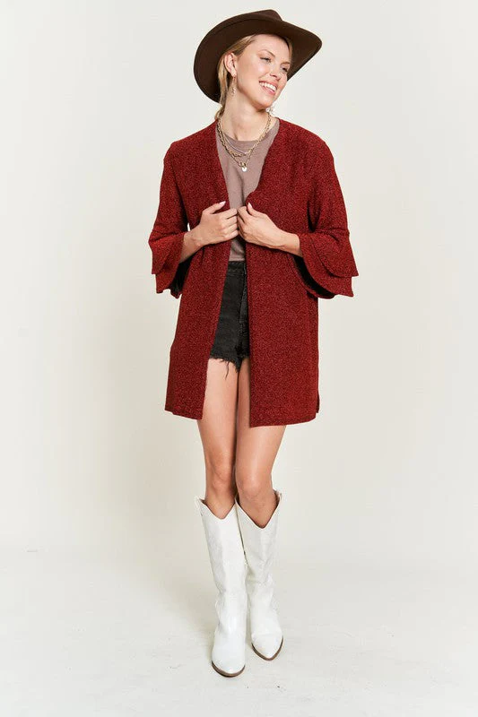 Matilde | Glittery kimono cardigan with bell sleeves - Image 17