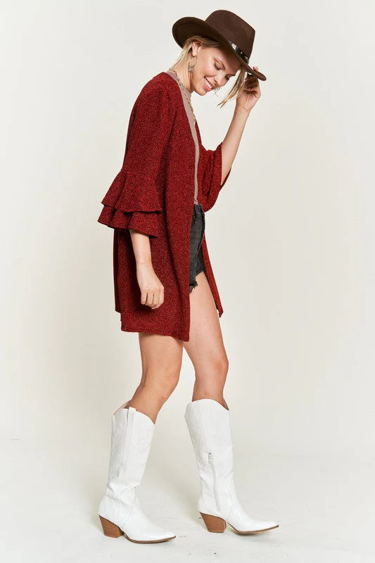 Matilde | Glittery kimono cardigan with bell sleeves - Image 18