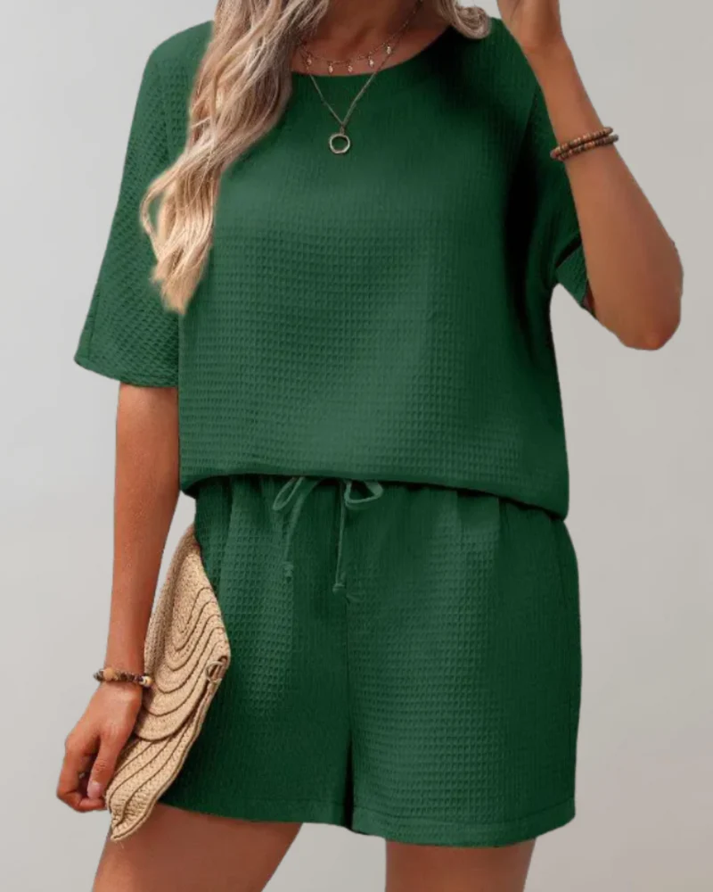 Megan® | Relaxed Shirt And Shorts Set - Image 3