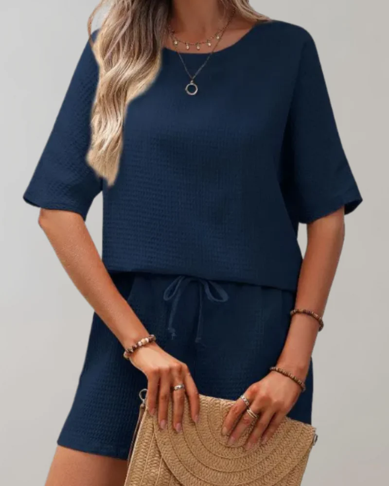 Megan® | Relaxed Shirt And Shorts Set - Image 5