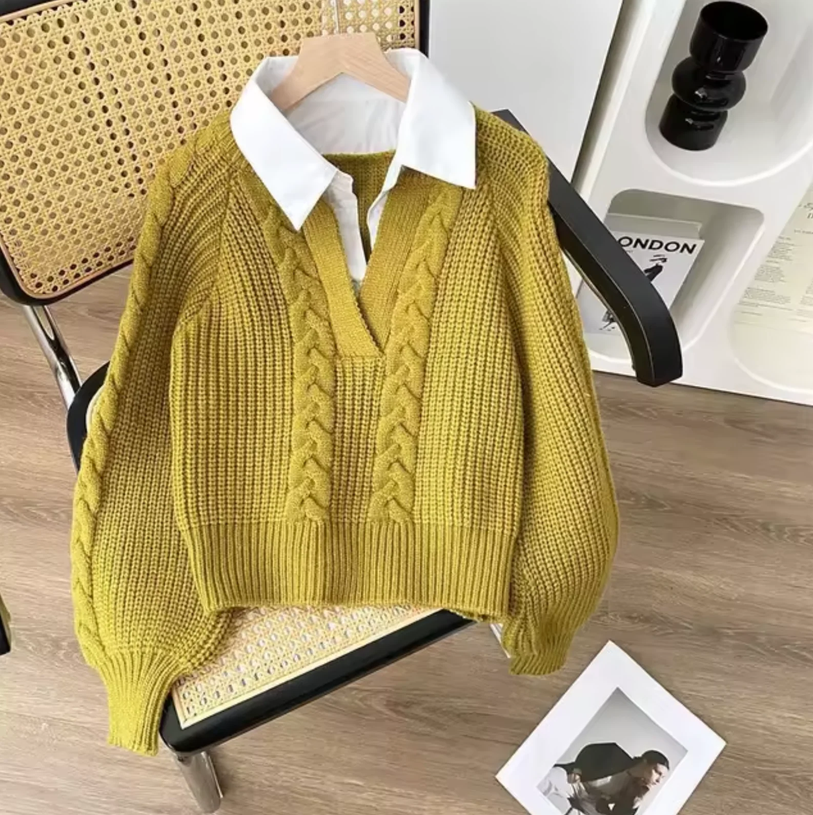 Melanie | Knitted sweater with collar