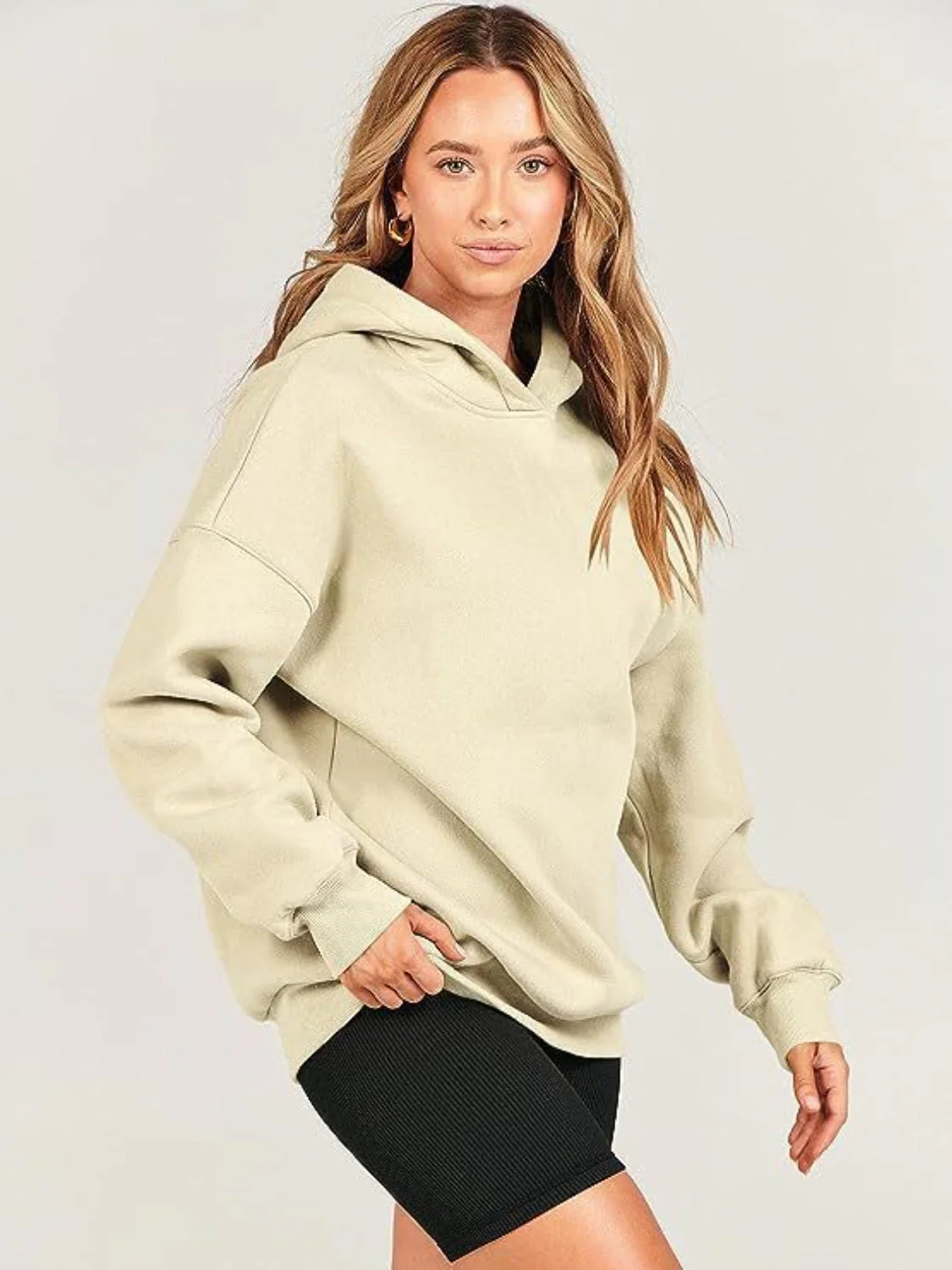 Melanie | Long-sleeved hoodie with dropped shoulders - Image 18