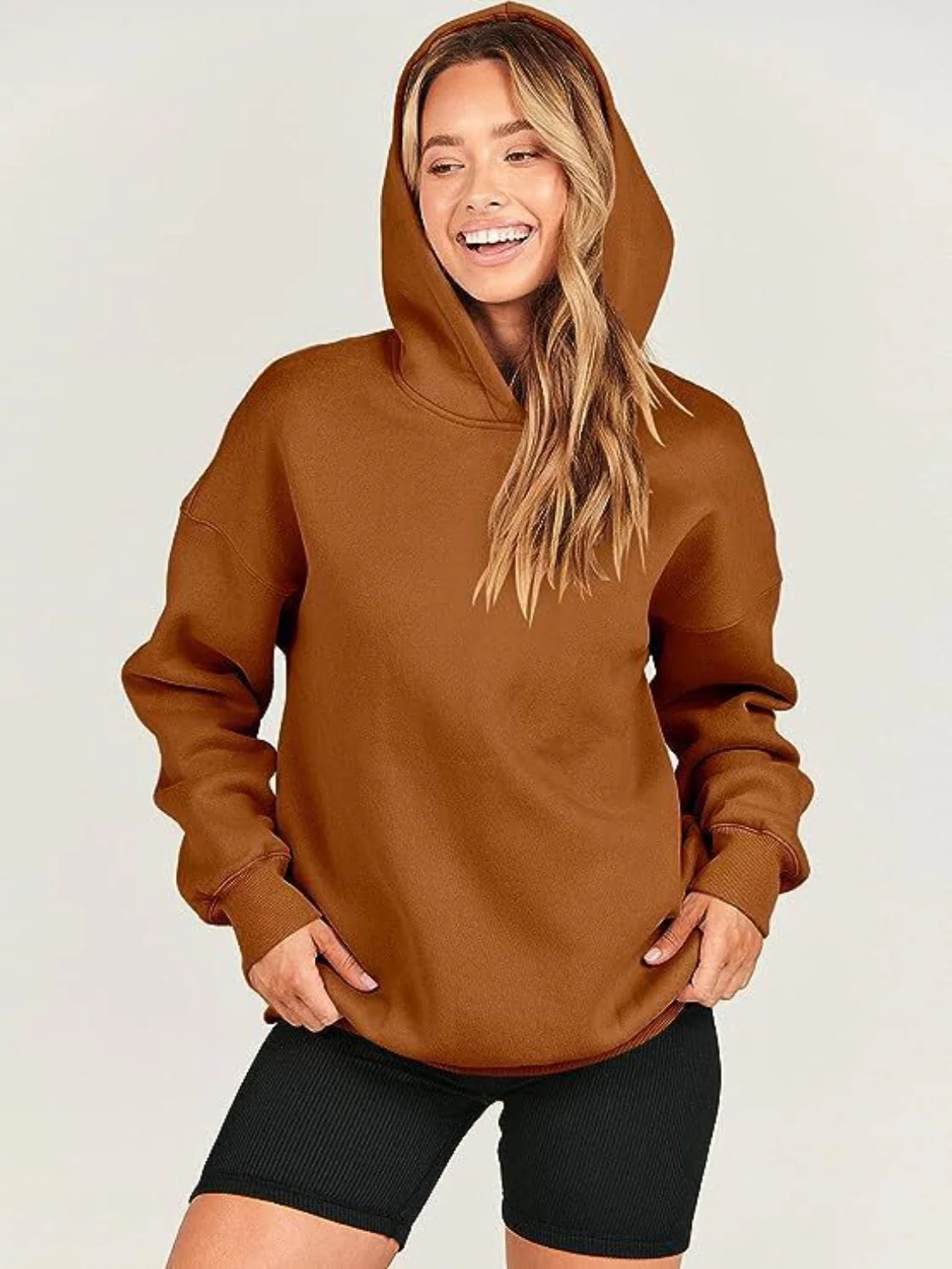 Melanie | Long-sleeved hoodie with dropped shoulders - Image 25