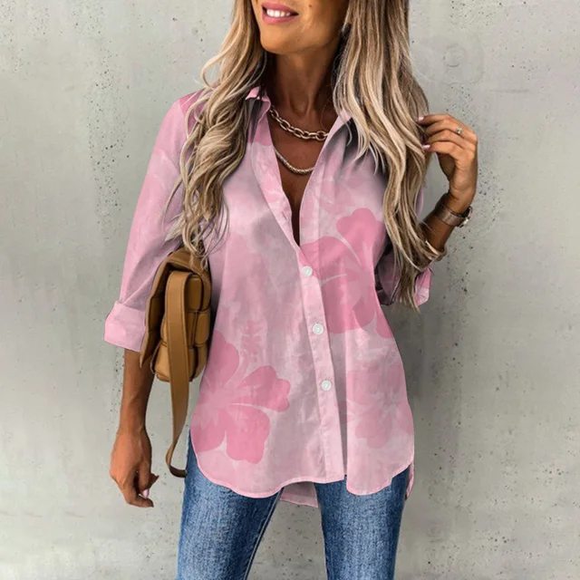 Melina® | Casual, Loose Long-Sleeved Blouse With A Floral Pattern - Image 7