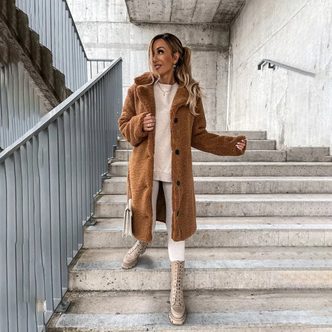 Melisa® | Long coat and peluche for women - Image 2