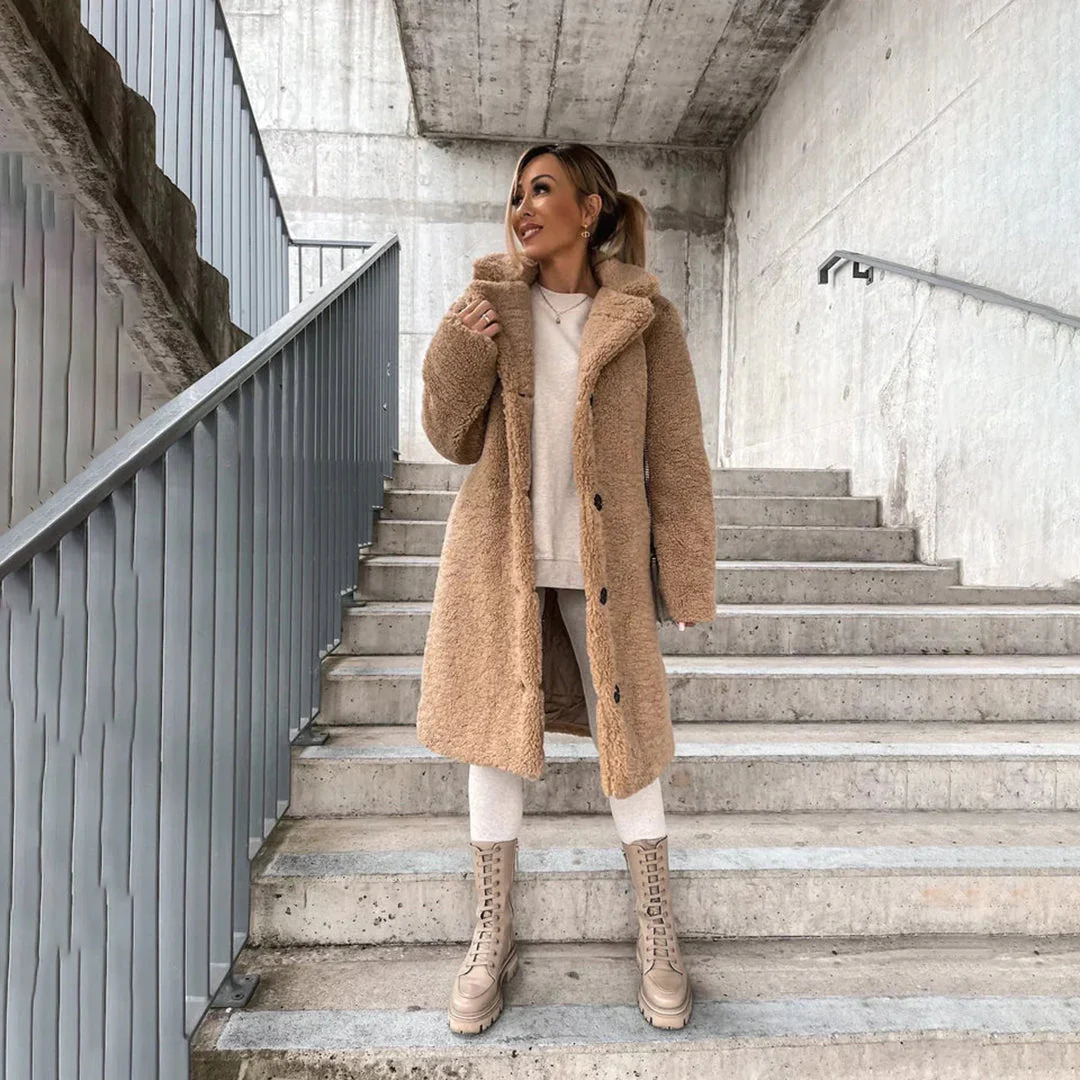 Melisa® | Long coat and peluche for women - Image 3