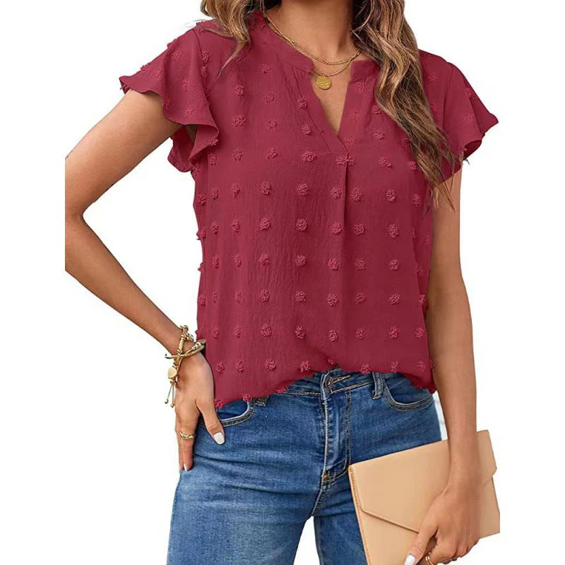 Merced® | Women'S Blouse Shirt With Ruffle Sleeves - Image 7