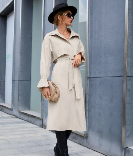 Merced | Women's cotton and acrylic trench coat