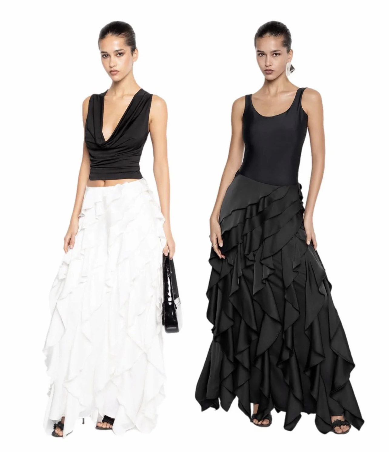 Mercedes® | Women'S Evening Dress With Flowing Ruffle Details - Image 7