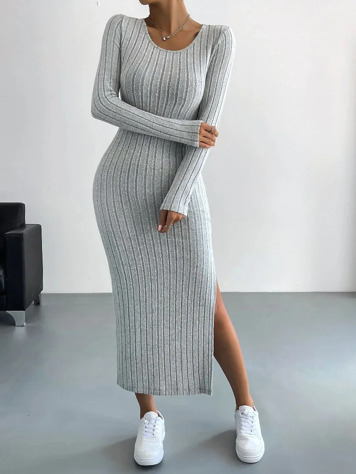 Mercedes® | Women's long-sleeved knitted dress - Image 3