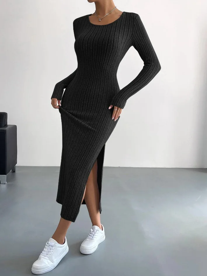 Mercedes® | Women's long-sleeved knitted dress - Image 4