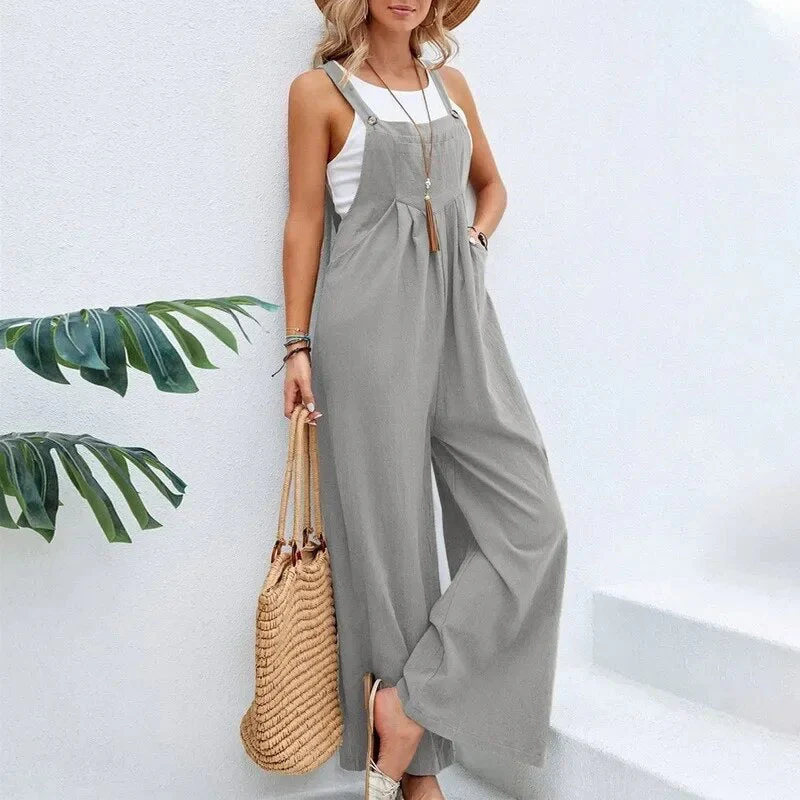 Meryl® | Vintage Cotton And Linen Jumpsuit - Image 3