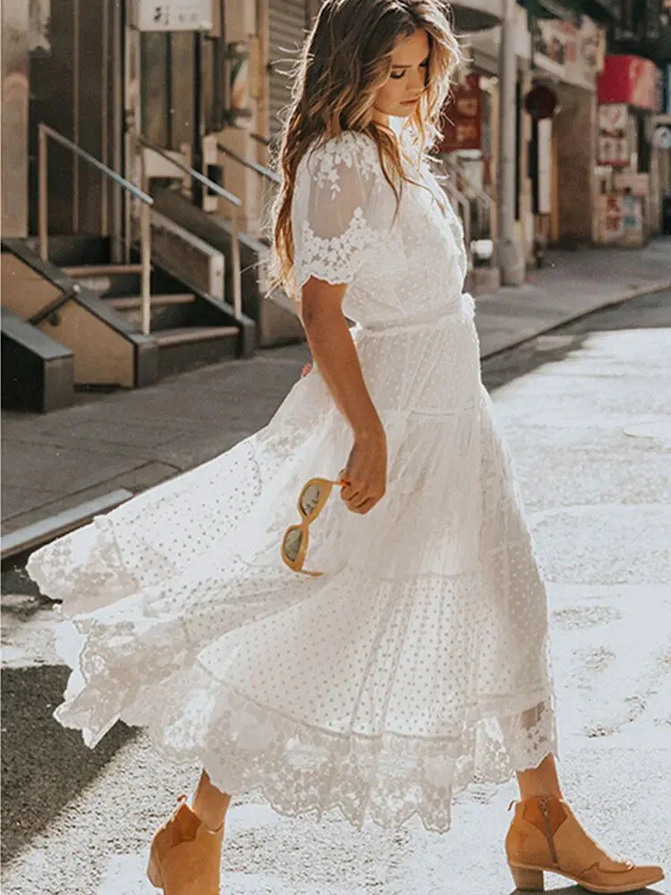 Meta® | Elegant White Dress - Image 3