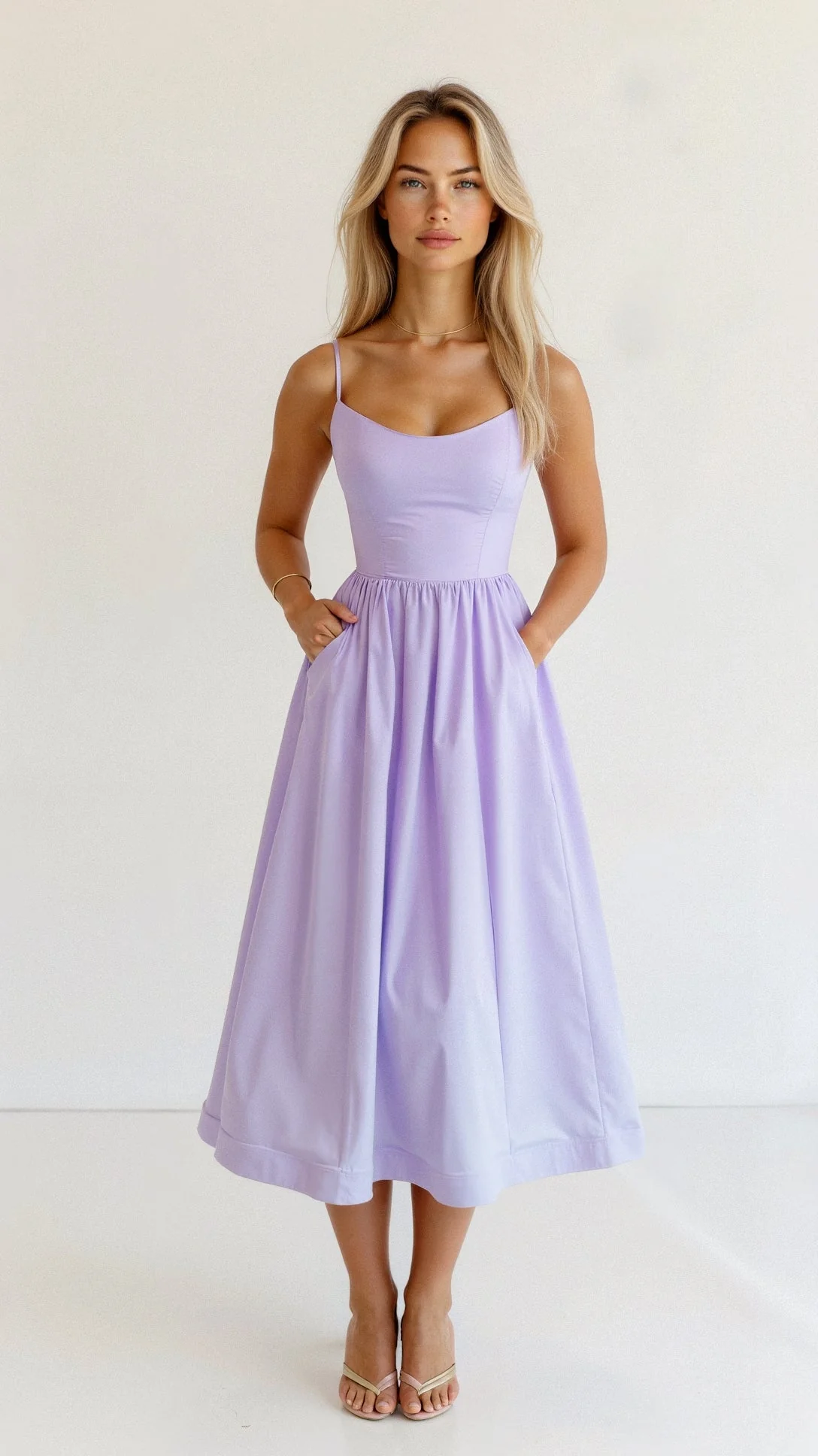 Mia® | Elegant Off-The-Shoulder Midi Dress - Image 8