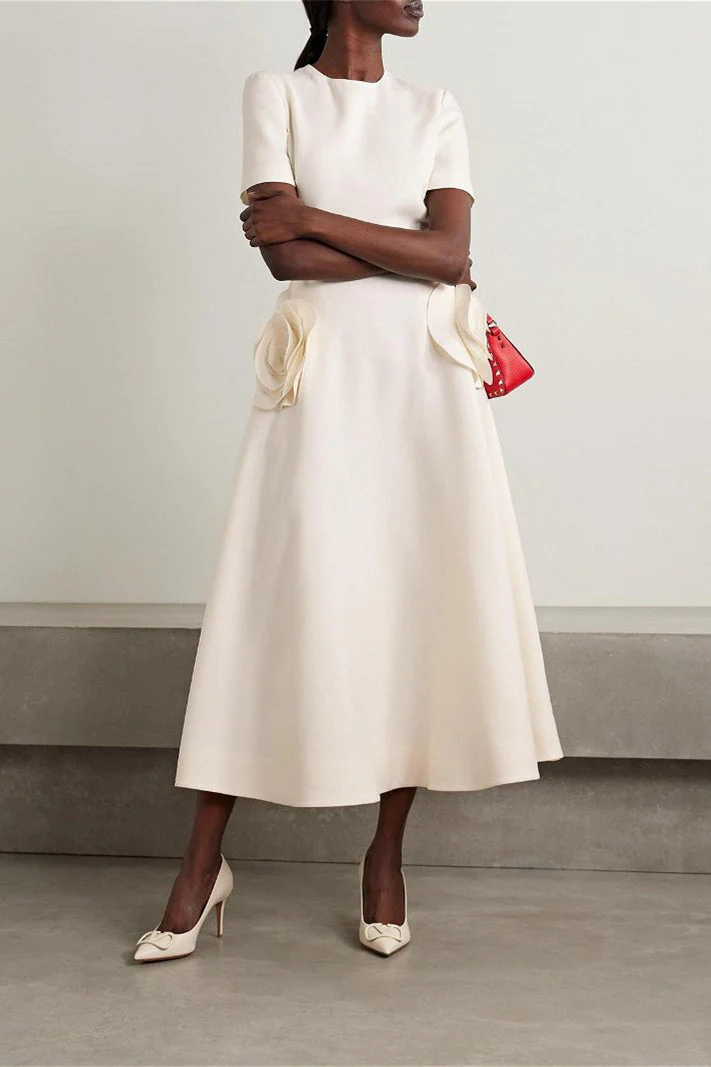 Micaela® | Short-Sleeved Midi Dress With Floral - Image 5