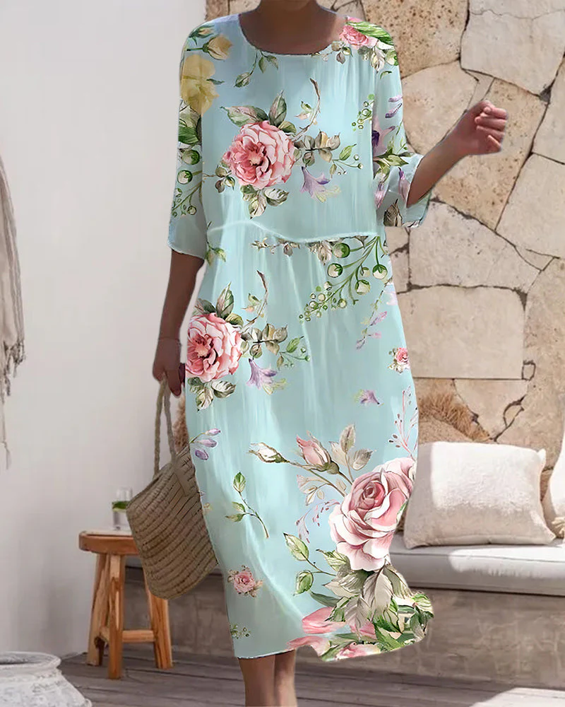 Michela® | Elegant Dress With Flowers - Image 2