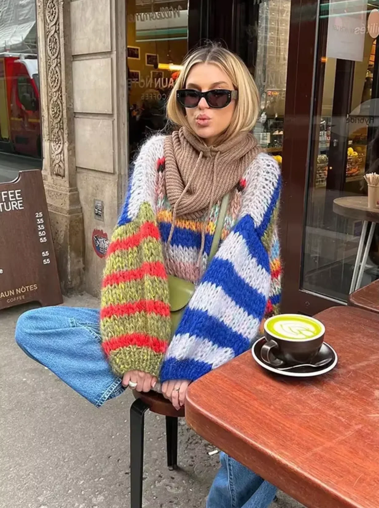 Milagros | Oversized cotton knit sweater - Image 2