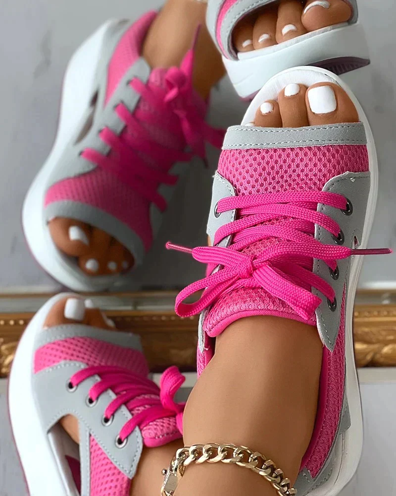 Milagros® | Stylish Sandals With Contrast Insert And Arch Support - Image 6