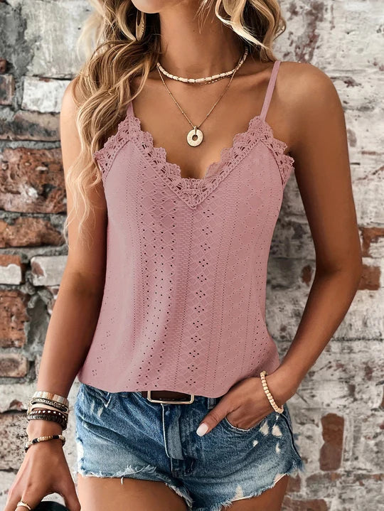 Mirella® | Elegant Sleeveless Lace Top - Image 3